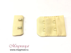 Застежка для бюстгальтера (2 крючка) фурнитура ткани опт розница