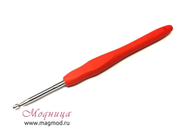 Крючок MAXWELL для вязания с резиновой ручкой 3 мм рукоделие модница екатеринбург