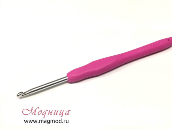 Крючок MAXWELL для вязания с резиновой ручкой 3,5 мм вязание декор рукоделие хобби екатеринбург