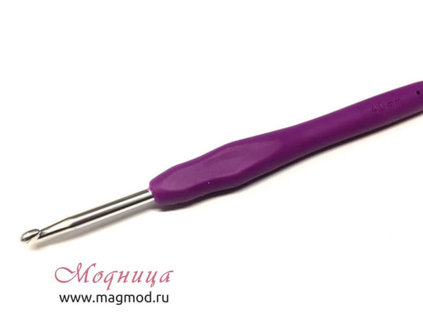 Крючок MAXWELL для вязания с резиновой ручкой 4 мм ассортимент низкие цены вязание хобби