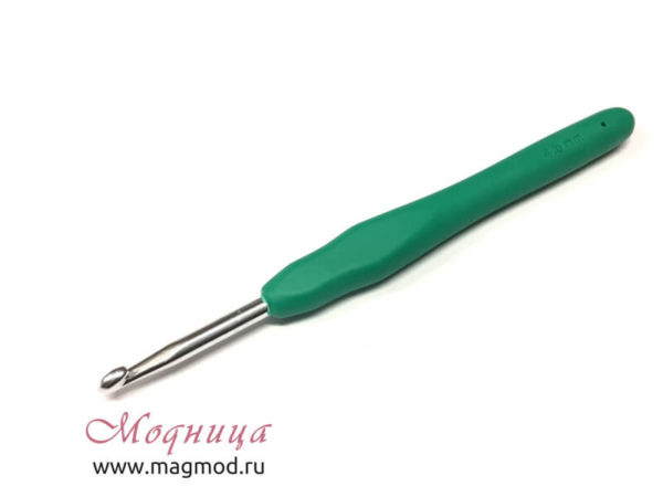 Крючок MAXWELL для вязания с резиновой ручкой 4,5 мм рукоделие опт розница екатеринбург