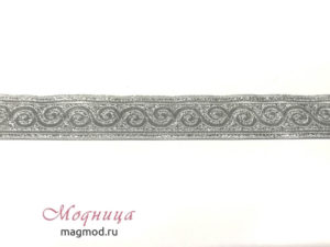 Лента металлизированная с рисунком декор фурнитура опт розница модница екатеринбург