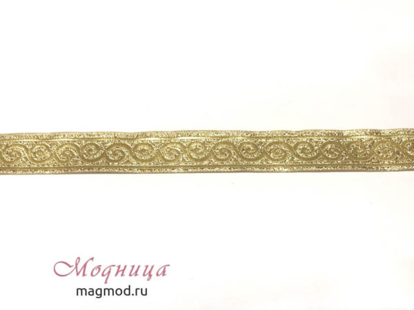 Лента металлизированная с рисунком декор фурнитура опт розница модница екатеринбург