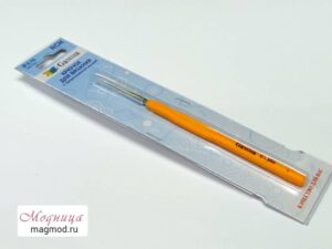 Крючок для вязания с прорезиненной ручкой модница