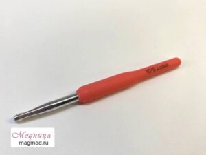 Крючок для вязания с пластиковой ручкой рукоделие фурнитура модница екатеринбург