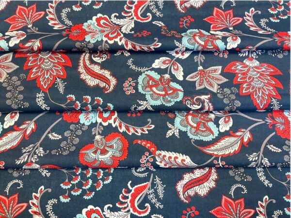 Ситец 80см хлопок хохлома роспись постельное ткань платки модница екатеринбург